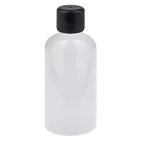 Butelka 100 ml z zakrętką 6 mm, czarna, standardowa WhiteLine UT18/100