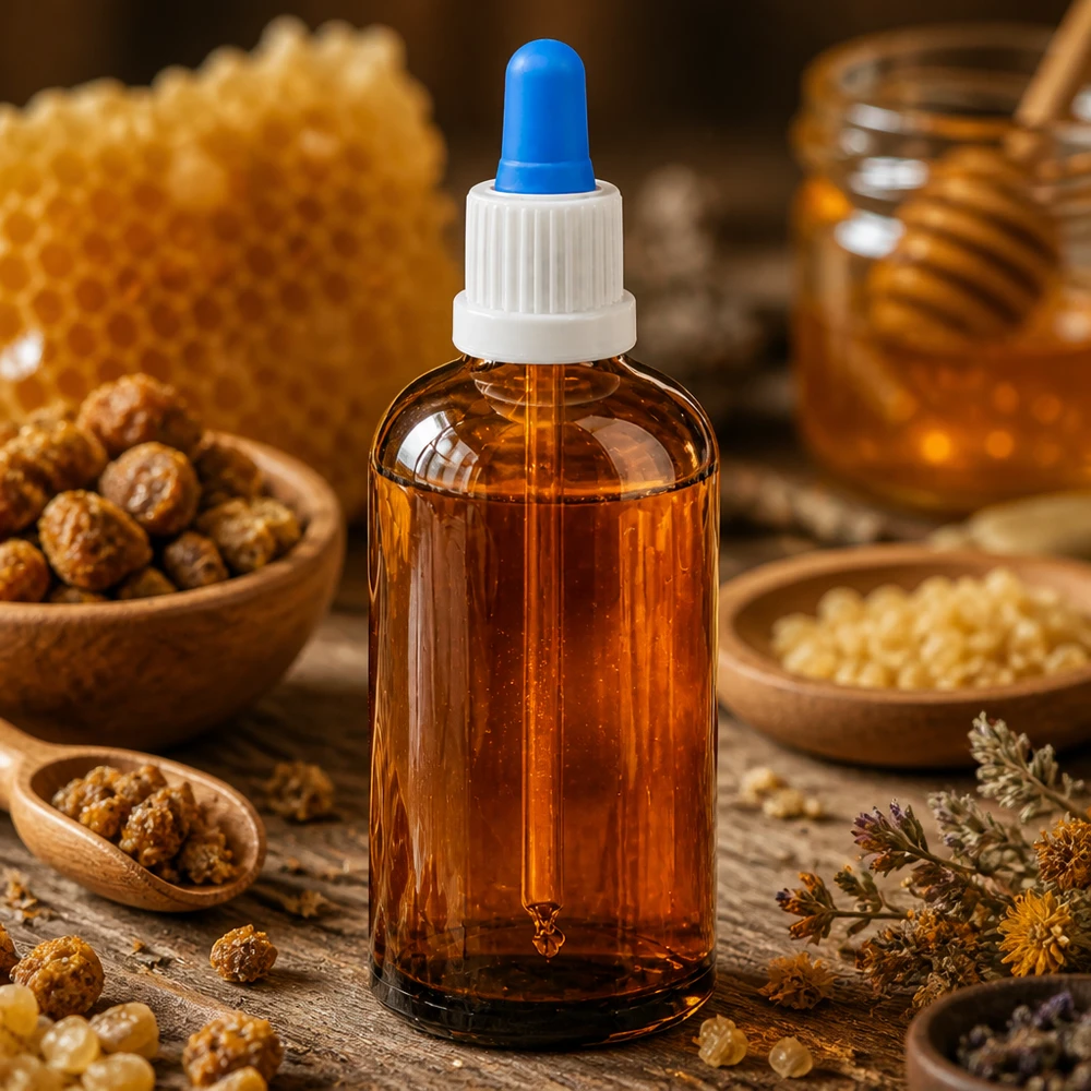 Wysokiej jakości butelka z pipetą o pojemności 100 ml wykonana z bursztynowego szkła z precyzyjnym zakraplaczem do produktów naturalnych