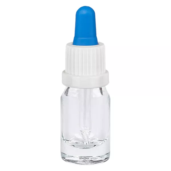 Butelka z pipetą 5 ml biała/niebieska OV ClearLine UT18/5