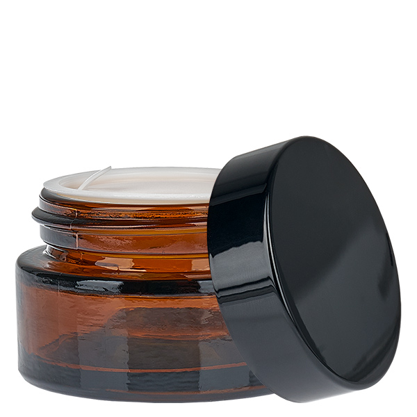 Szklany słoik 20 ml brązowy z pokrywką UNiTWIST Szklany słoik 20 ml brązowy z pokrywką UNiTWIST
