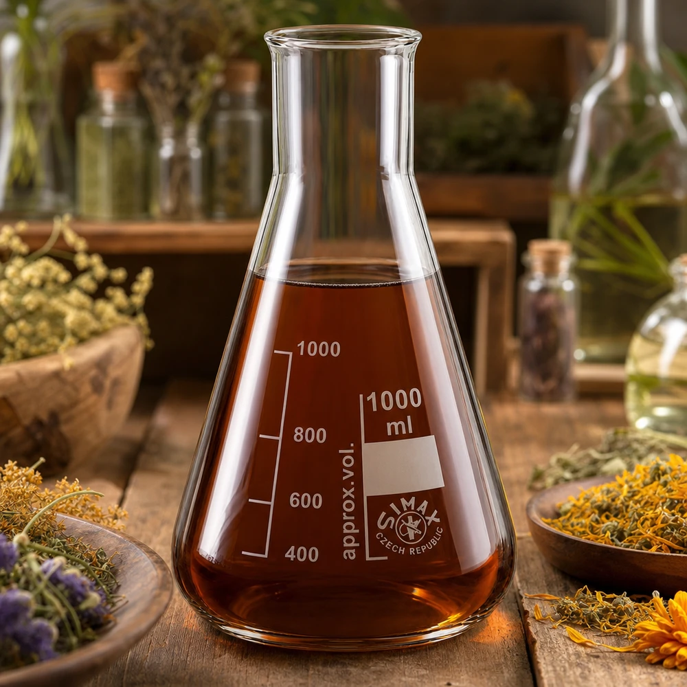 Kolba Erlenmeyera z szeroką szyjką 1000 ml
