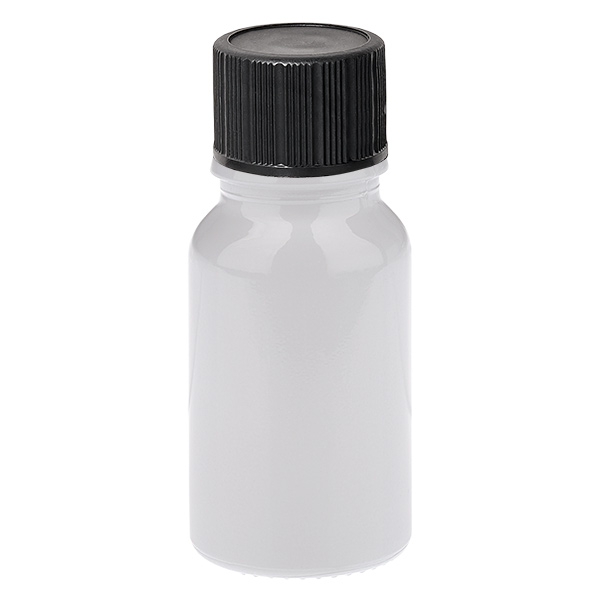 Butelka z zakraplaczem 10 ml, 1 mm, czarna, standardowe zamknięcie WhiteLine UT18/10 Butelka z zakraplaczem 10 ml, 1 mm, czarna, standardowe zamknięcie WhiteLine UT18/10