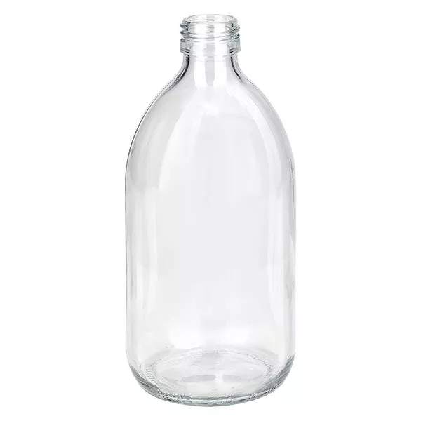 Verre clair Euro- Flacons à médicaments sans bouchon