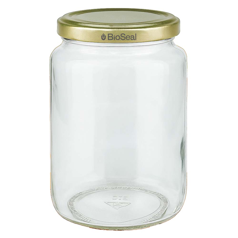 1000g Honigglas mit goldenem Deckel BioSeal UNiTWIST