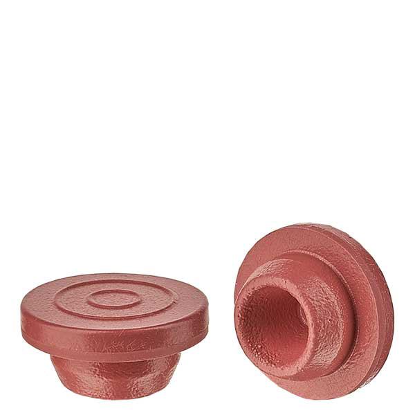 Korek wtryskowy 20 mm czerwony wykonany z bromobutylu Korek wtryskowy 20 mm czerwony wykonany z bromobutylu