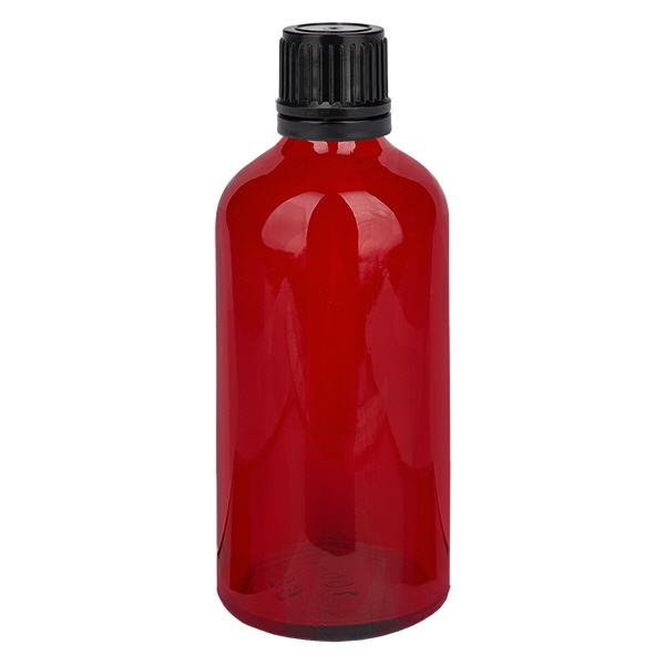 Butelka 100ml (globulka) 8mm GR s. OV RedL. UT18/100