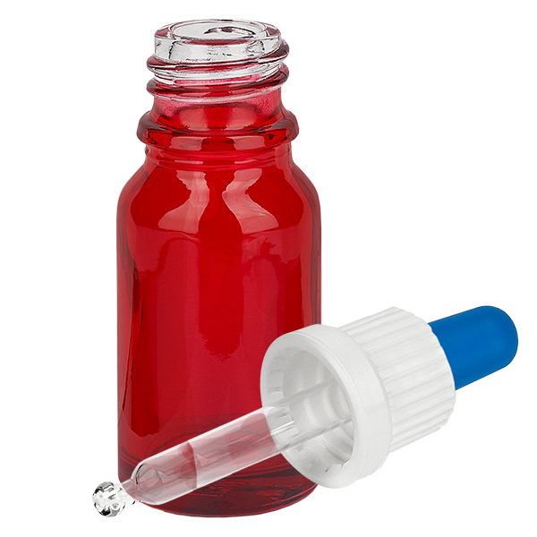 Butelka z pipetą 10 ml biała/niebieska OV RedLine UT18/10 Butelka z pipetą 10 ml biała/niebieska OV RedLine UT18/10