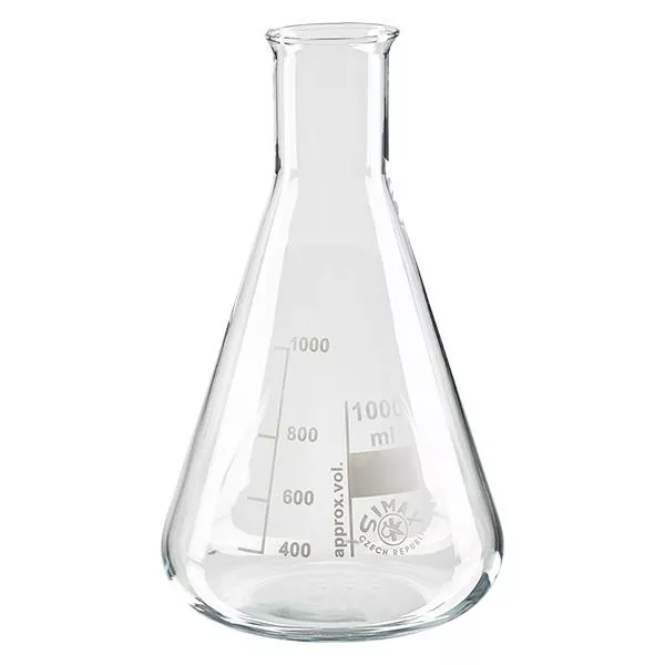 Kolba Erlenmeyera 1000 ml z wąską szyjką Kolba Erlenmeyera 1000 ml z wąską szyjką