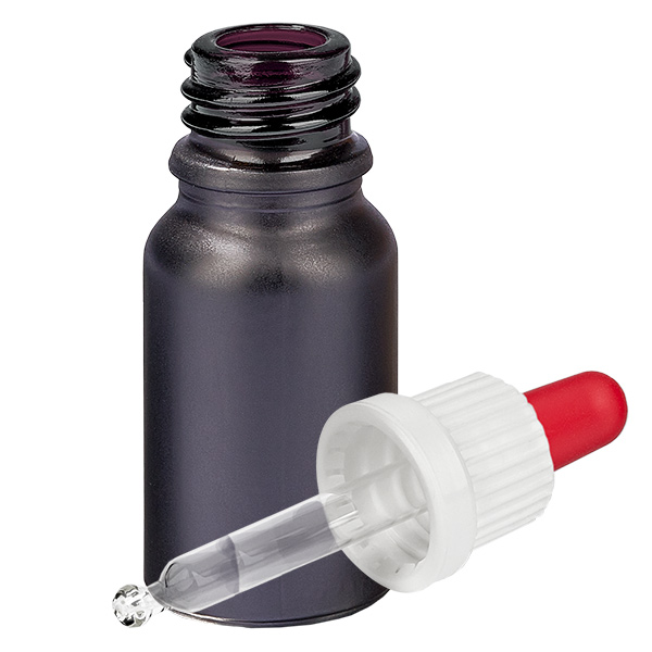 Butelka z pipetą 10 ml biała/czerwona OV BlackLine UT18/10 Butelka z pipetą 10 ml biała/czerwona OV BlackLine UT18/10