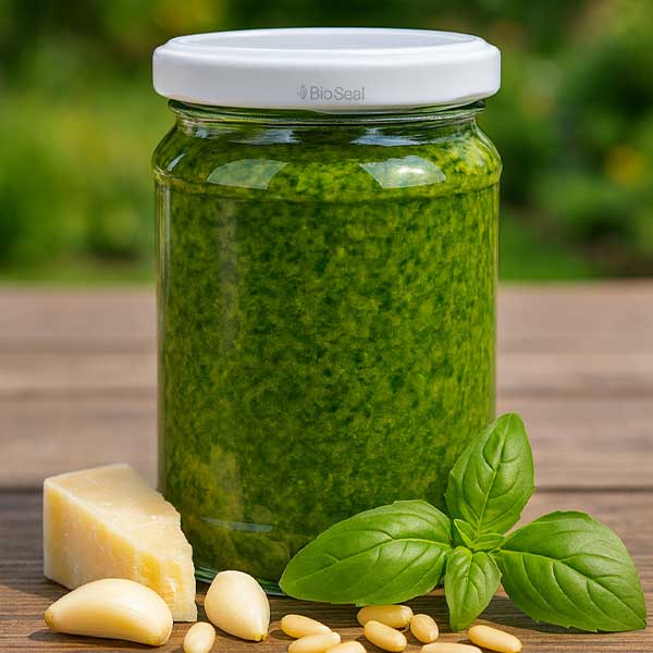 205 ml okrągły słoik z białym wieczkiem BasicSeal UNiTWIST