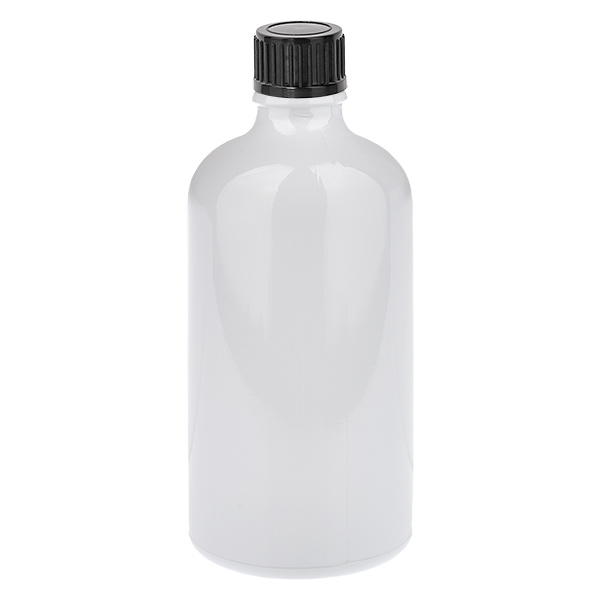Butelka 100 ml z zakrętką 11 mm, czarna, standardowa WhiteLine UT18/100 Butelka 100 ml z zakrętką 11 mm, czarna, standardowa WhiteLine UT18/100