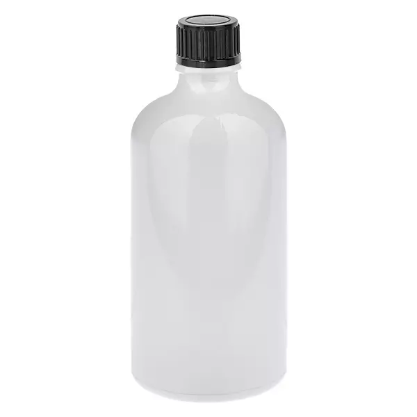 Butelka 100 ml z zakrętką 11 mm, czarna, standardowa WhiteLine UT18/100