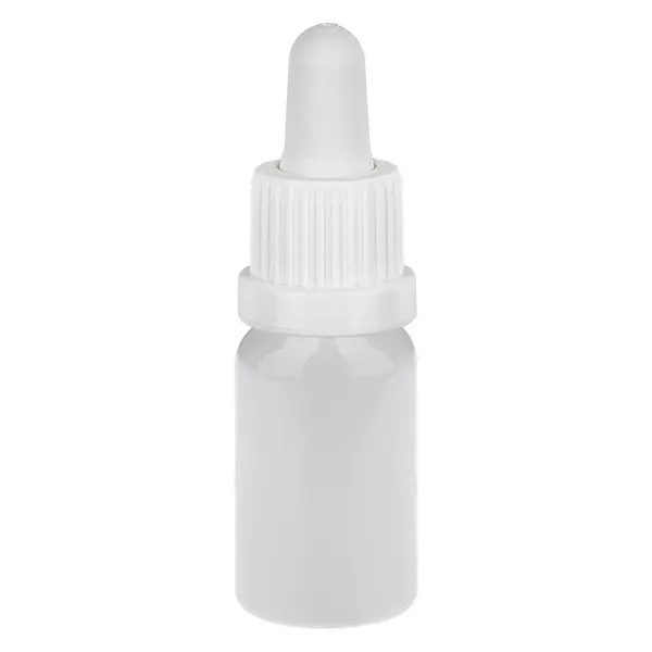 Butelka z pipetą 10 ml, biała, zamknięcie zabezpieczające przed otwarciem WhiteLine UT18/10