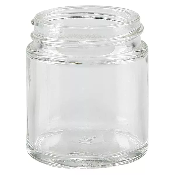 Szklany słoik 30 ml bez pokrywki, gwint 38 mm/R3 ApoGlas. Farmaceutyczna jakość produkcji UE. Bezpieczny dla żywności. Szlachetna prezentacja zawartości. Szklany słoik 30 ml bez pokrywki, gwint 38 mm/R3 ApoGlas. Farmaceutyczna jakość produkcji UE. Bezpieczny dla żywności. Szlachetna prezentacja zawartości.