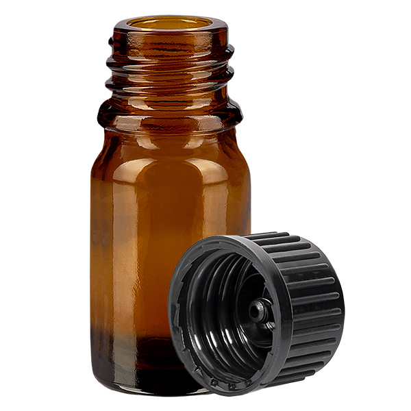 Butelka 5 ml 11 mm SV czarna STD BrownLine UT18/5