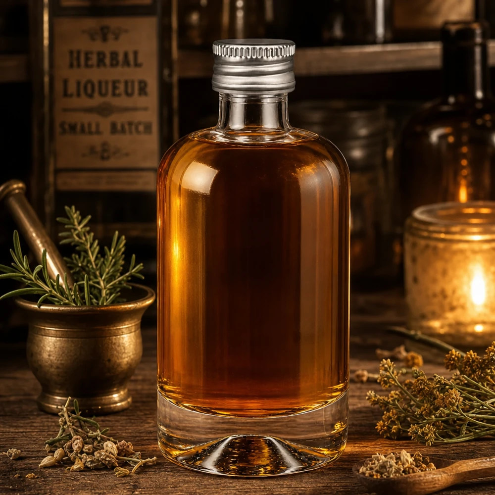 Butelka szklana 40 ml Sara z zakrętką srebrną UNiTWIST®