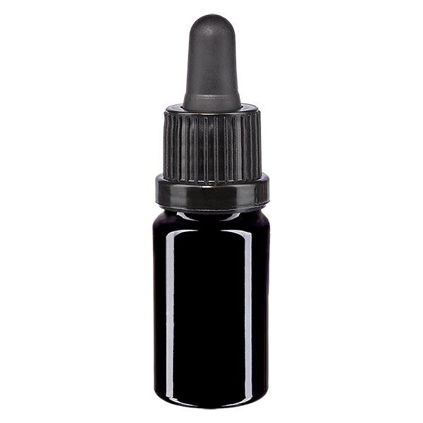 Butelka apteczna viol. 5ml pipeta czarna OV Butelka apteczna viol. 5ml pipeta czarna OV