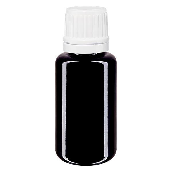 Butelka apteczna viol. 20 ml kroplówka v. 1,2 mm biały OV Butelka apteczna viol. 20 ml kroplówka v. 1,2 mm biały OV