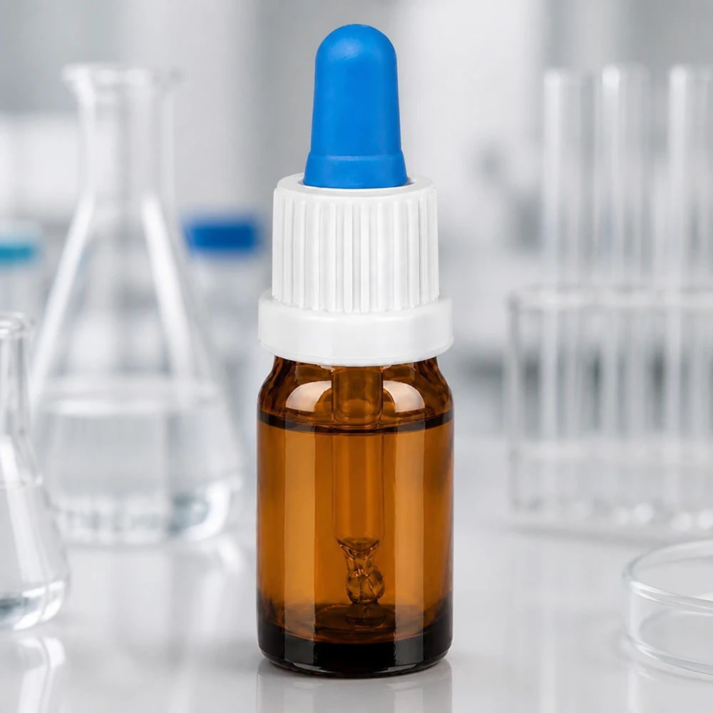 Wysokiej jakości pipeta laboratoryjna o pojemności 5 ml w kolorze brązowym z precyzyjnym zakraplaczem do zastosowań profesjonalnych