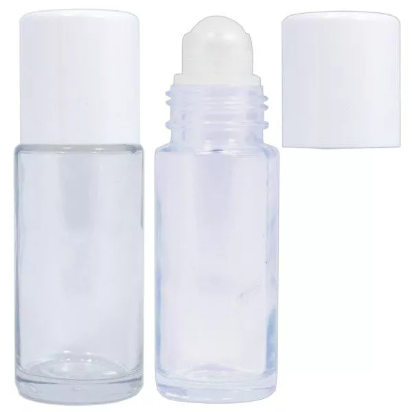 Dezodorant w kulce (roll-on) 50 ml przezroczyste szkło w komplecie Dezodorant w kulce (roll-on) 50 ml przezroczyste szkło w komplecie