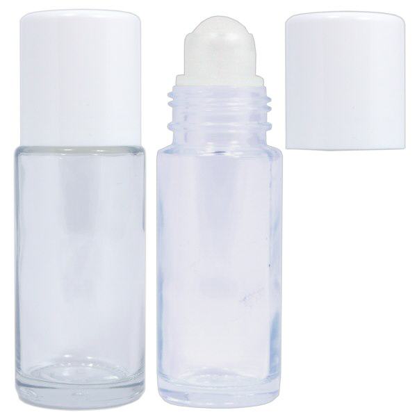 Dezodorant w kulce (roll-on) 50 ml przezroczyste szkło w komplecie Dezodorant w kulce (roll-on) 50 ml przezroczyste szkło w komplecie