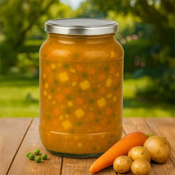 Słoik okrągły 1700 ml + pokrywka BasicSeal srebrna matowa UN..