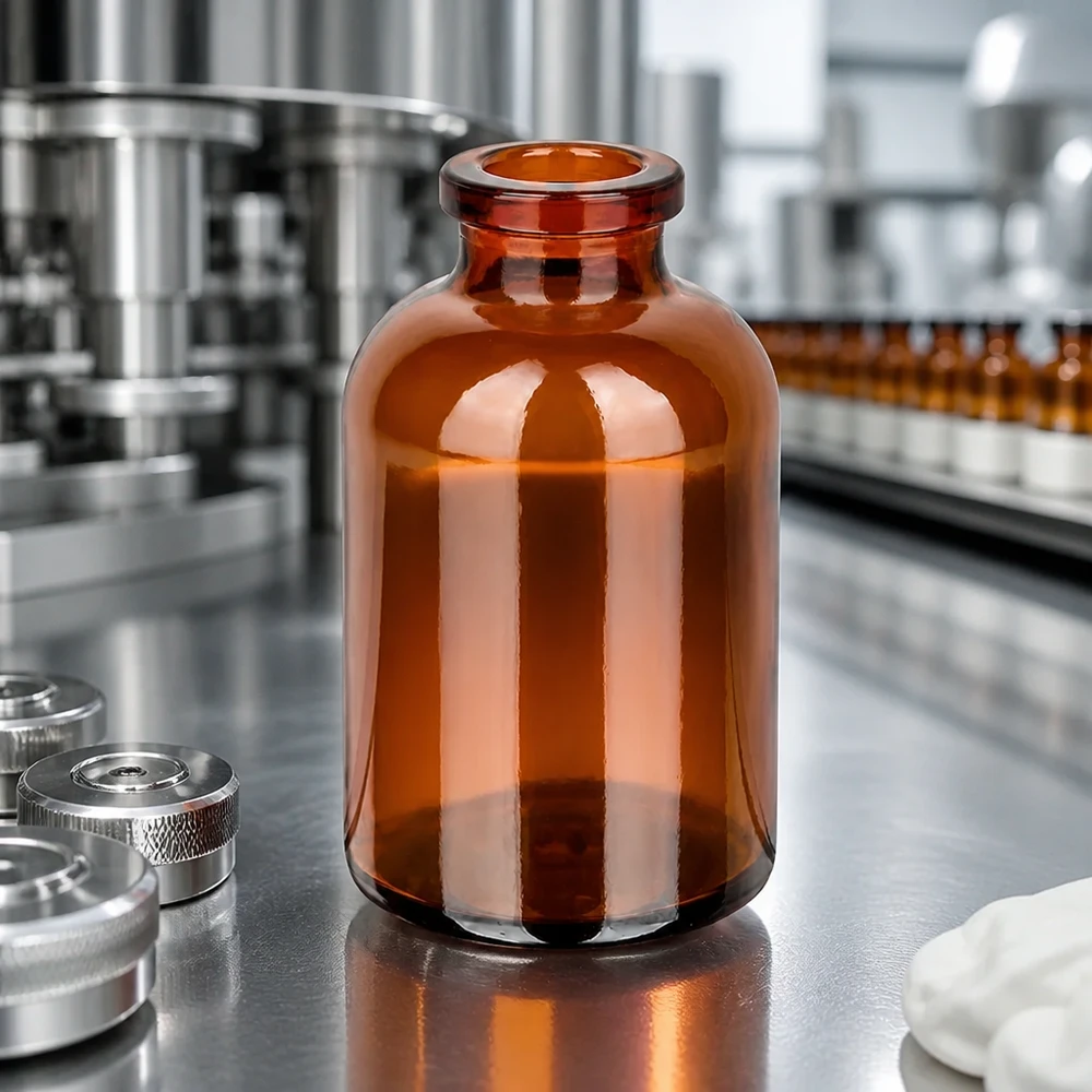 Butelka iniekcyjna z bursztynowego szkła 30 ml Lichtgeschützte Injektionsflasche 30ml aus Braunglas für empfindliche Biologika und Impfstoffe