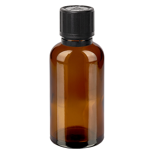 50 ml butelka z kroplomierzem 1 mm s. OV KiSi Bli BrownL. UT18/50