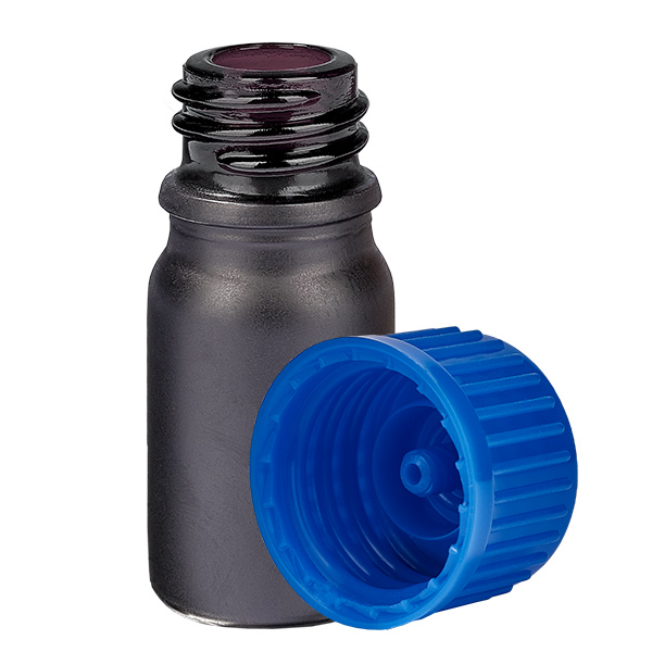 Butelka 5 ml 11 mm SV niebieska STD BlackLine UT18/5