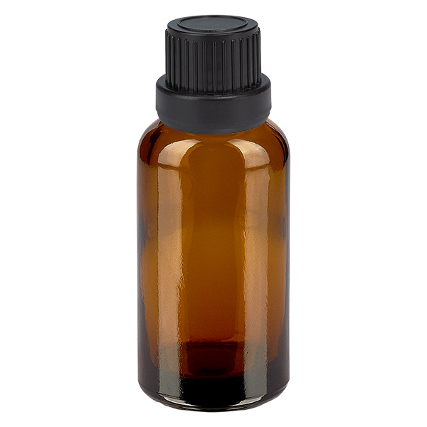 30 ml butelka z zakraplaczem 2 mm czarna OV BrownLine UT18/30