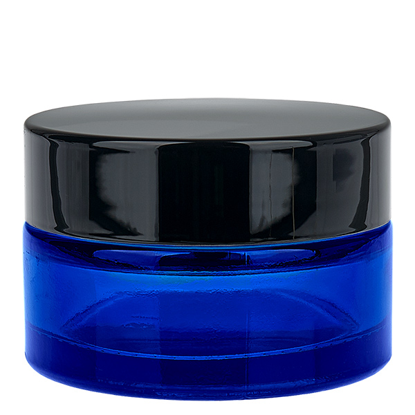 Szklany słoik 20ml niebieski z pokrywką UNiTWIST Szklany słoik 20ml niebieski z pokrywką UNiTWIST