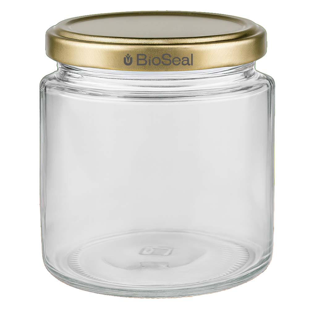 350g Honigglas + BioSeal Deckel gold UNiTWIST