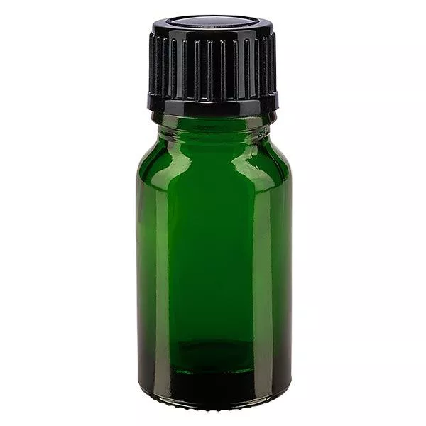 Butelka apteczna zielona 10ml drip v. 1mm czarny szt