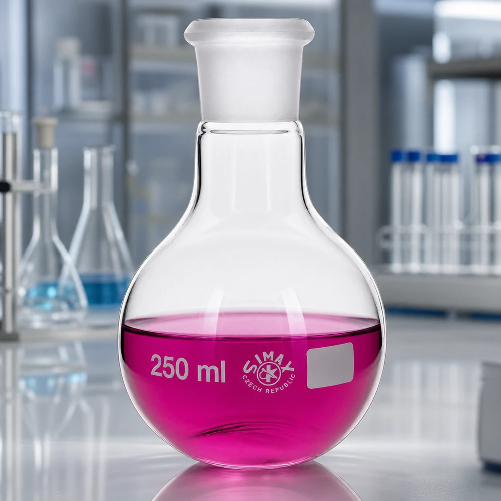 Precyzyjna kolba miarowa 250 ml ze znormalizowanym szlifem 29/32 dla profesjonalnych laboratoriów
