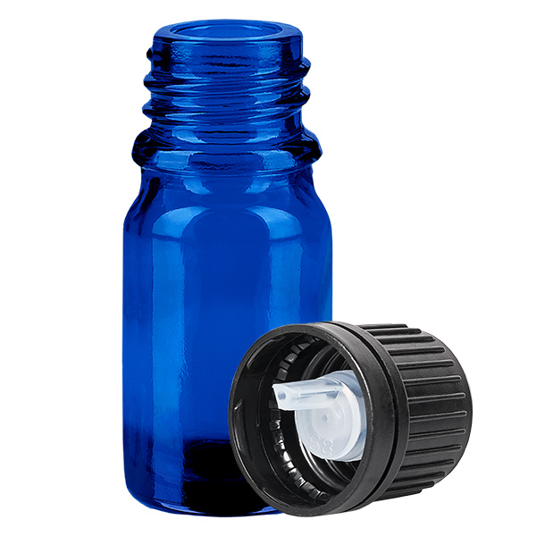 Butelka z zakraplaczem 5 ml 1 mm czarna OV BlueLine UT18/5