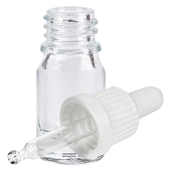 Butelka z pipetą 5 ml biała OV ClearLine UT18/5 Butelka z pipetą 5 ml biała OV ClearLine UT18/5