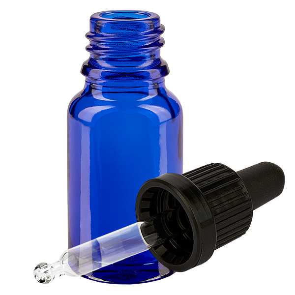 Butelka do leków płynnych 10 ml, czarna OV BlueLine UT18/10