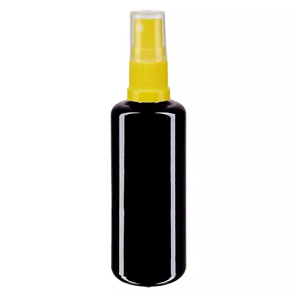 Butelka apteczna viol. 100ml rozpylacz żółty Butelka apteczna viol. 100ml rozpylacz żółty