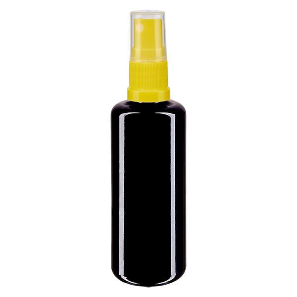 Butelka apteczna viol. 100ml rozpylacz żółty Butelka apteczna viol. 100ml rozpylacz żółty