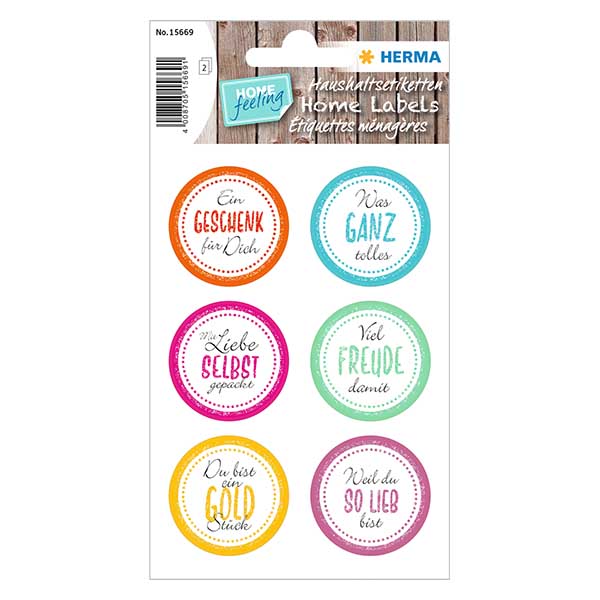 Naklejki &quot;Rado&#347;&#263;&quot; (12 naklejek z brokatem) &#248;34 mm | 2 arkusze = 12 naklejek papierowych.