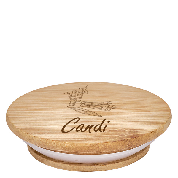 Drewniana pokrywka „candi” do WECK RR100 Drewniana pokrywka „candi” do WECK RR100