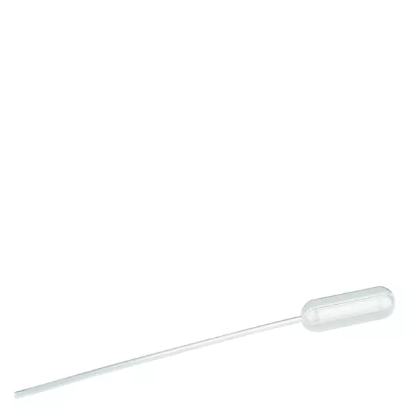 Pipeta transferowa, objętość nominalna: 3,5 ml, (dł. x szer.): 155 x 12,5 mm, materiał: LD-PE, przezroczysta, wielkość kropli: 30 µl - 45 µl, 500 sztuk/karton Pipeta transferowa, objętość nominalna: 3,5 ml, (dł. x szer.): 155 x 12,5 mm, materiał: LD-PE, przezroczysta, wielkość kropli: 30 µl - 45 µl, 500 sztuk/karton