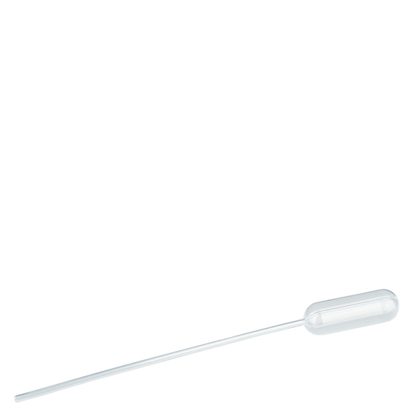 Pipeta transferowa, objętość nominalna: 3,5 ml, (dł. x szer.): 155 x 12,5 mm, materiał: LD-PE, przezroczysta, wielkość kropli: 30 µl - 45 µl, 500 sztuk/karton Pipeta transferowa, objętość nominalna: 3,5 ml, (dł. x szer.): 155 x 12,5 mm, materiał: LD-PE, przezroczysta, wielkość kropli: 30 µl - 45 µl, 500 sztuk/karton