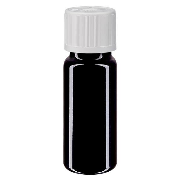 Butelka apteczna viol. 10ml zakraplacz biały KiSi St Butelka apteczna viol. 10ml zakraplacz biały KiSi St