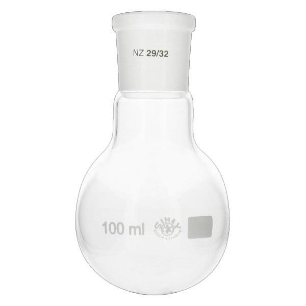 Kolba okrągłodenna 100 ml ze standardowym szlifowanym złączem (29/32) Kolba okrągłodenna 100 ml ze standardowym szlifowanym złączem (29/32)
