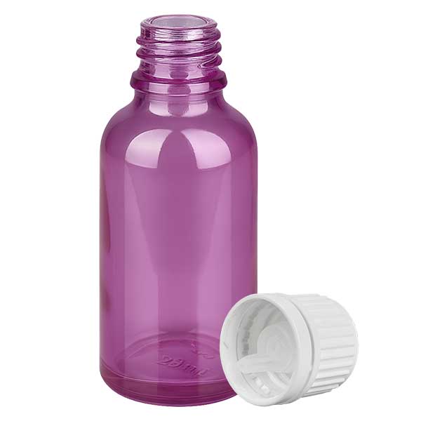 Butelka z zakraplaczem 30 ml 0,7 mm bia&#322;a zakr&#281;tka Originality PurpleLine UT18/30
