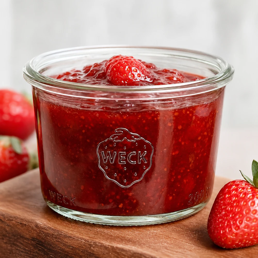 Słoik z płaskim dnem WECK RR80, 200 ml