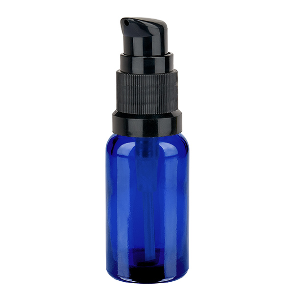 Butelka z pompką 20 ml czarna STD BlueLine UT18/20