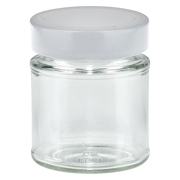 S&#322;oik okr&#261;g&#322;y 154 ml + pokrywka BasicSeal bia&#322;a g&#322;&#281;boka UN..