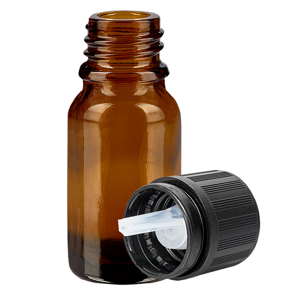 10 ml butelka z zakraplaczem 1 mm s. OV KiSi Bli BrownL. UT18/10